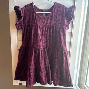 Art Class tiered leopard dress 5T
